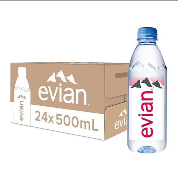 Evian Still Water Bottles – 24x500ml