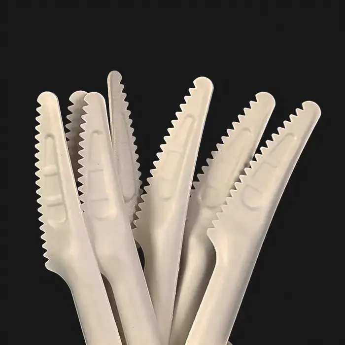 Premium White Compostable Bagasse Knife